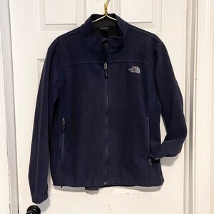 The North Face Windwall men’s blue fleece full zip jacket size large